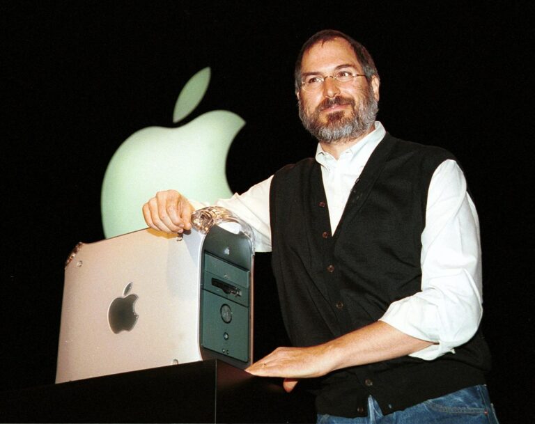 Steve Jobs, a driven marketing genius, and Steve Wozniak, who invented the Apple computer, revolutionized how people use technology in the internet age and built a company now worth more than $3.6 trillion.