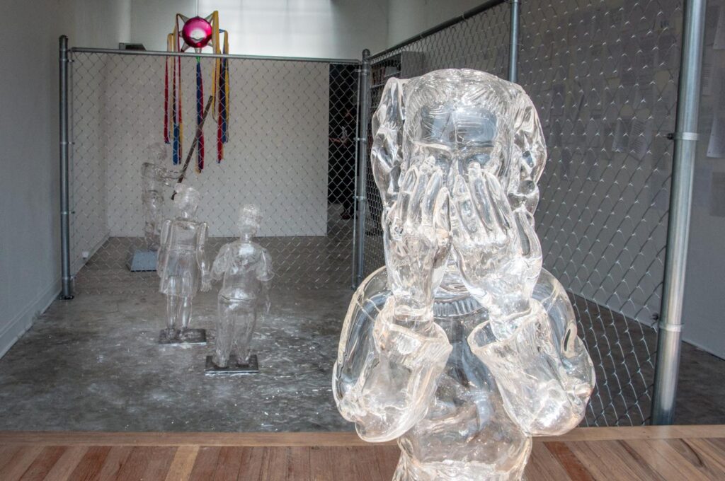 Of parents originally from Zacatecas, Mexico, Jaime Guerrero discovered the language of his life in blown glass to give voice to the invisible.